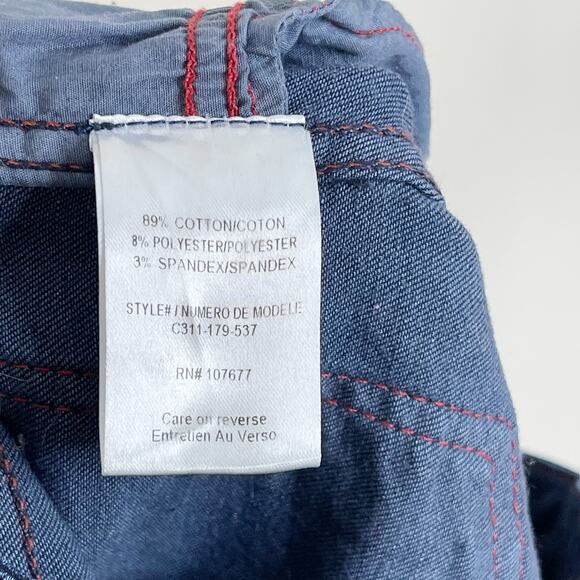 Alice + Olivia Dark Wash Skinny Jeans with Zip Ankle Size 6 Cotton Stretch - Picture 9 of 11